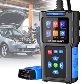 DAJASD OBD2 Diagnosegerät Auto, Auslesegerät Auto, mit DTC-Definition, 9 OBD2 Modi, 9 Sprachen, Spannungserkennung, KFZ-Fehlercode-Lesegerät, OBD-II Diagnosewerkzeuge für Autos nach 1996