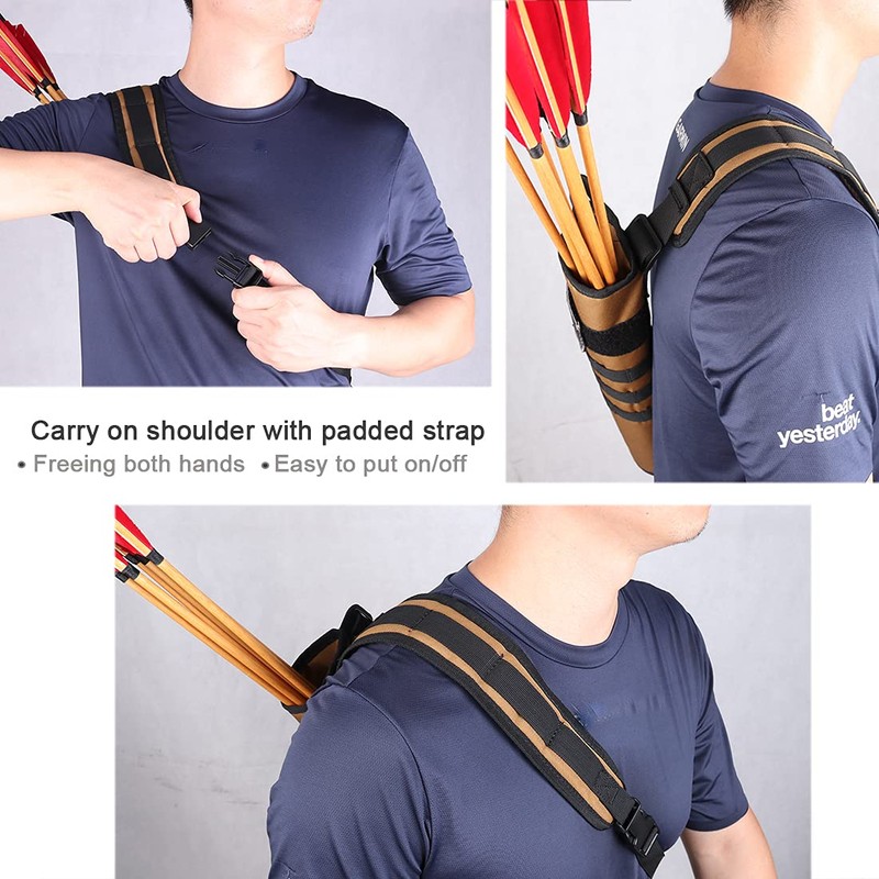KRATARC Archery Lightweight Back Arrow Quiver Dual Use Hip Arrows