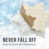 devembr Snowboard Stomp Pad, 3D Clear Snowflake Snowboard Stomp Pads,