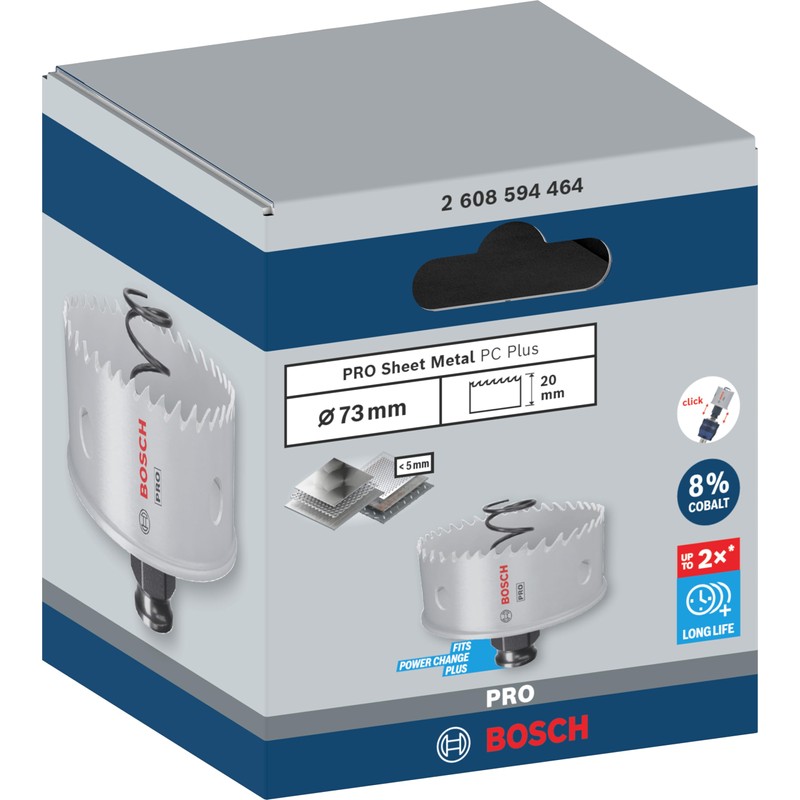 Bosch 1 x Pro Sheet Metal Power Change Plus Hole
