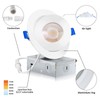 KnLnny Ware Gimbal Recessed Lighting 4 Inch 6 Pack, Ajustable