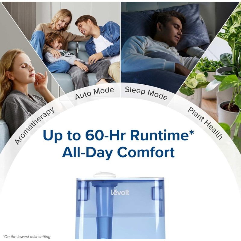 LEVOIT Classic300S Ultrasonic Smart Top Fill Humidifier, Extra Large 6L