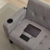 TYBOATLE Sofa Couch 62" W Loveseat w/ 2 USB Charger