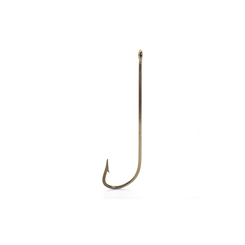 Mustad 3191 Classic Carlisle Kirbed Point Hook (10-Pack), 3191-BR-8-10, Bronze,