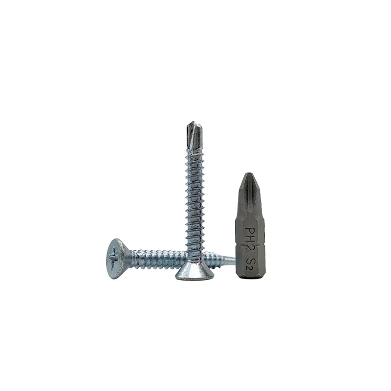 Pack of 50 DIN 7504 P Galvanised Steel 4.8 x