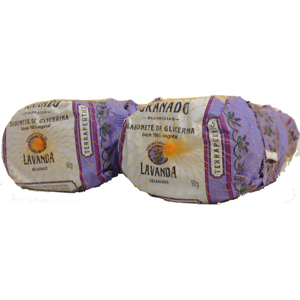 Linha Terrapeutics Granado - Sabonete em Barra Lavanda (12 x 90 Gr) - (Granado Terrapeutics Collection - Lavender Bar Soap Net (12 x 3.2 Oz))