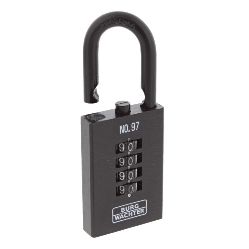 BURG-WÄCHTER Padlock with Combination Lock, Numero 97, 50 mm, Cast