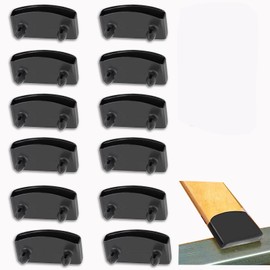 12 Pcs Bed Slat Holders, Slats Holders Replacement, Bed Slat Clips for Single and King Bed Frame Reinforcement, Bed Slats Cover for Holding Securing Wooden Single and King Bed Frame Accessories