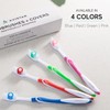 40 Pack Bulk Toothbrushes w/Cover Caps, Individually Wrapped Disposable Travel