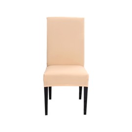 Hyper Cover Stretch Dining Chair Covers (Beige, 4 pcs) - Premium Chair Cover Set for Dining Chairs, Elastic and Durable Chair Protectors, Easy to Install and Maintain