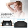 Aluvor Shower Drain Hair Catcher, Bathtub Drain Cover Foldable Silicone