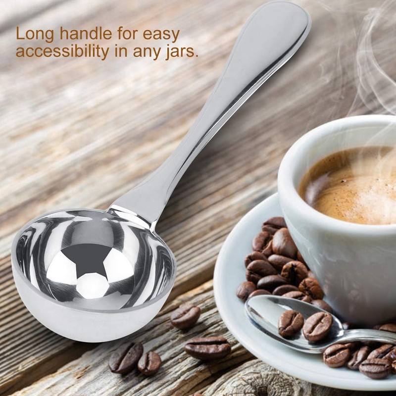 30ml Coffee Scoop，Stainless Steel Long Handled Tea Coffee Measuring Spoon