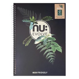 Nu Notebooks - Evolve Range - Recycled Notebook - A4 Notebook - Wirebound Notebook - Stationery Notebooks - Professional Notepad - 120 Pages