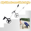 Backpack Trolley, Wheeled Cart with Noiseless Large Wheels Aluminium Alloy