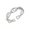 Chereda 925 Silver Adjustable Midi Finger Knuckle Thumb Stacking DNA
