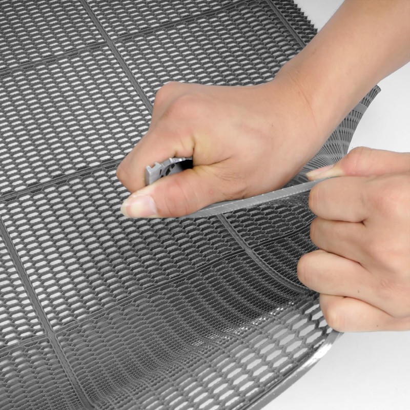 tonchean 3X10 Ft PVC Drainage Pool Mat for Deck Non-Slip