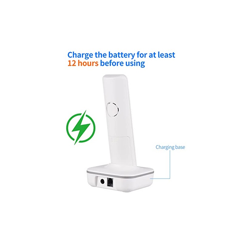 Mingzhe D1102B Teléfono inalámbrico con contestador automático Identificador de llamadas/llamada
