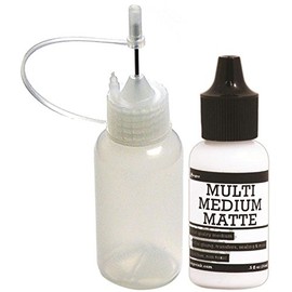 Multi Medium Matte (0.5 oz) and Precision Tip Glue Applicator Bottle Bundle (Set of 2)