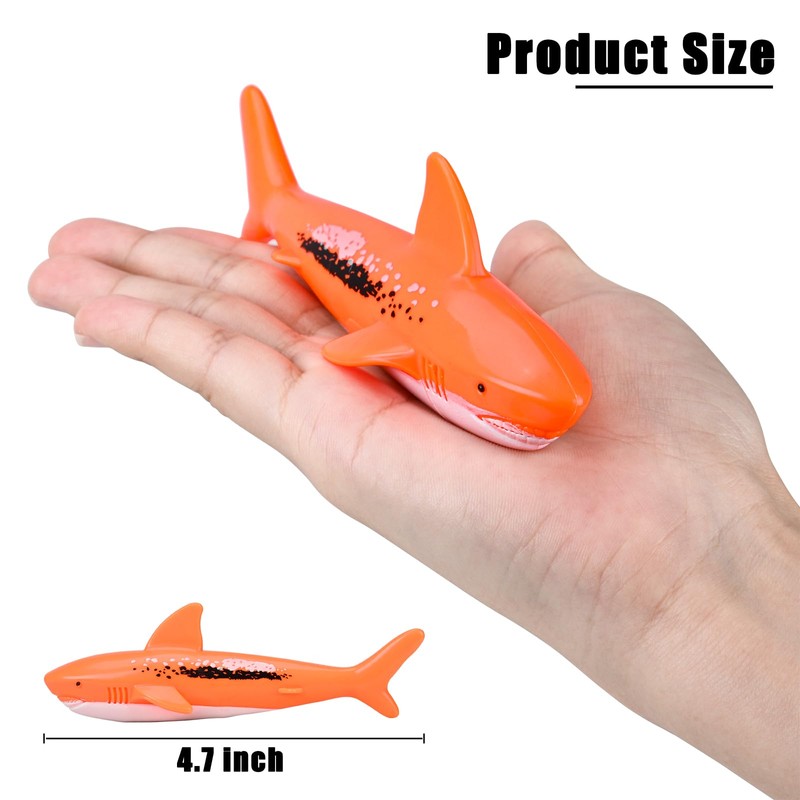 ZHFUYS Diving Pool Toy Underwater Swimming Throwing Diving Torpedo Shark,4