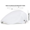 XYIYI White Men's Breathable Mesh Newsboy Cap Summer Beret Ivy