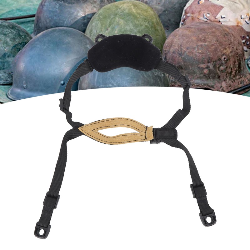 Helmet Chin Strap Outdoor Adjustable 4 Points Chin Strap for