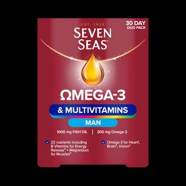 Seven Seas Omega-3 & Multivitamins Man 30 Tablets & 30 Capsules (1 Month Supply)