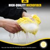 MIKKUPPA Car Wash Mitt Microfiber - Double-Sided Chenille Scratch Free