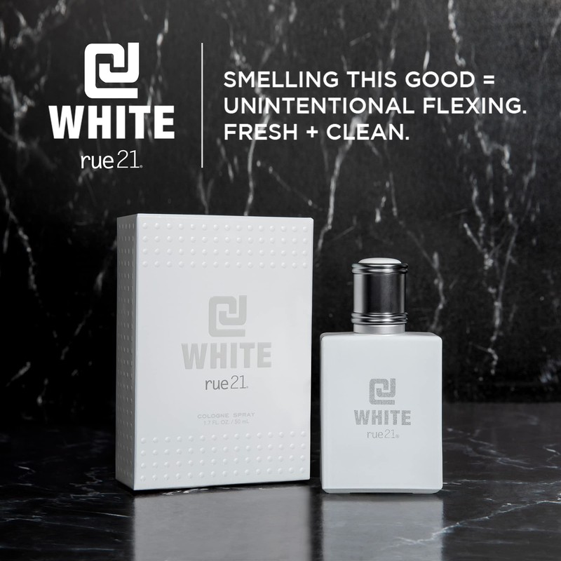 Rue 21 CJ White Men's Cologne Spray - 1.7 fl