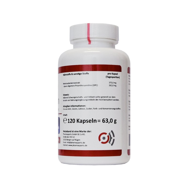 Netzeband OPC Capsules Vegan - 120 Premium Capsules High Dose