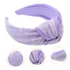 Beavorty 4pcs Elegant Knotted Headband for Women Gauze Flower Pattern
