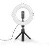 Hama Anillo de luz LED con trípode para teléfono móvil