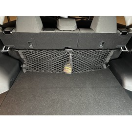 Rear Envelope Style Trunk Mesh Cargo Net for Kia Seltos S LX EX SX 2021-2024 - Premium Trunk Organizer and Storage - Luggage Net for Crossover - Best Car Organizer for Kia Seltos