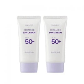 Charmzone Tone Up Fit Ceramide Sun Cream 50ml x 2 / 참존 톤업핏 세라마이드 선크림 50ml x 2