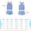 ACOCOPY Girls Tankini Sets Bathing Suits Jellyfish Two Piece Swimsuits