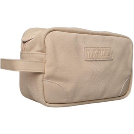 Yakfield Toiletry Bag Dias Canvas Toiletry Bag Cosmetic Toiletry Wash Bag, beige