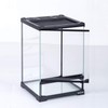 REPTI ZOO Mini Reptile Glass Terrarium,Front Opening Door Full View