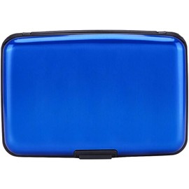 (SCYORK) RFID Blocking Credit Card Protector,RFID Blocking Aluminum Wallets for Women & Men Card Holder for Metal ID Credit Card Case (New Upgraded)-(1pc) (Blue)