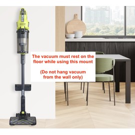 AppliaFit Wall Mount Compatible with Select Ryobi One 18V Stick Vacuums including Models PCL720, PBLSV716, PBLSV717