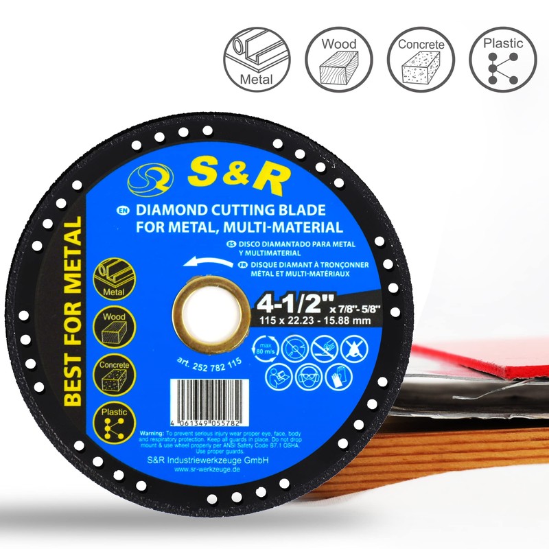S&R Profesional Multi-Cut Cutting Disc 115 mm x 22.23 mm