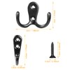 NBFBA Pack of 20 Coat Hooks, 10 Double Hooks and