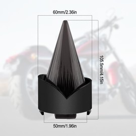 Smoke Bullet Turn Signal Light Lens Cover Fit for Harley Softail Street Glide Road Glide Fatboy Sportster Dyna De-luxe Bikes (Not for Sealed LED Harley Lights&Pancake-style Lens) (Black Smoke)