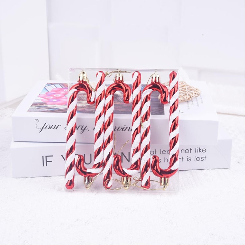 6 PCS Candy Cane Christmas Decorations,Christmas Candy Cane Decoration,Christmas Decorations,Candy