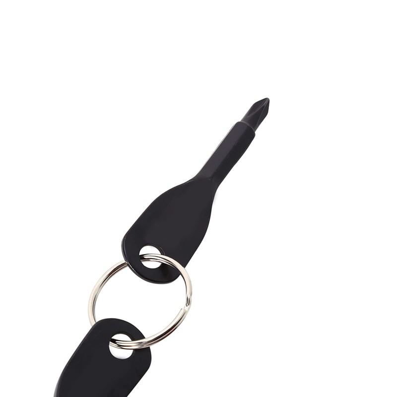 Alomejor Keychain Screwdriver Set, Slotted Screwdriver, Portable, Convenient, EDC Multifunctional,