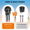 Waterproof 12V 20A Round Rocker Switch Aluminum Shell, DC 12V