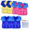 KUUQA 6 Pcs Waterproof Art Smock Kids Art Painting Aprons
