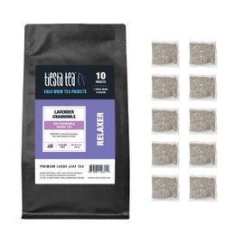 Tiesta Tea -- Soft Lavender Cold Brew Herbal Tea, Lavender Chamomile, 10 Cold Brew Tea Packets, Brews 1 Family-Sized Pitcher Each, All Natural, No Caffeine, Stress-Relief