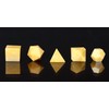 Crocon® Yellow Aventurine Platonic Solids Set 5 Pcs 15-20 mm