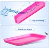 JMU Pink Dental Trays Autoclavable Plastic Instruments Trays Procedure Flat