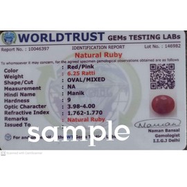 LMDPRAJAPATIS 4.50 carat Sterling Silver Solid 925 Adjustaible Ruby Ring Natural Real Genuine Ruby Gemstone for men and women's