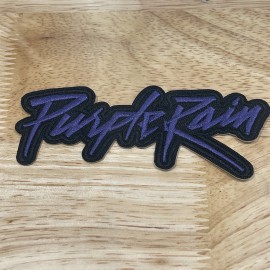 Purple Rain Prince Patch 80’s Patch Embroidered Logo Iron On 2x4.75 Inch